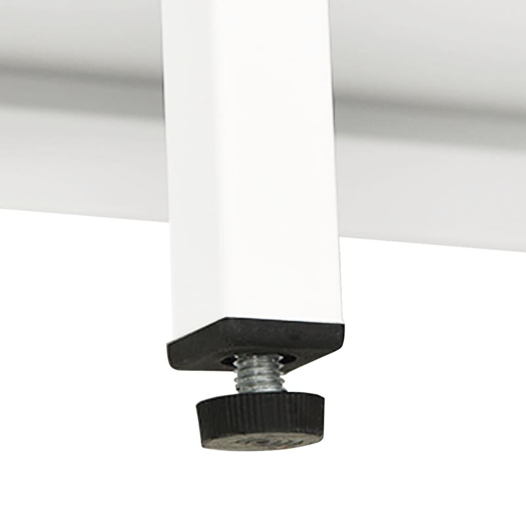 Sideboard White 41.3"x13.8"x27.6" Steel and Glass at Set Shop and Smile