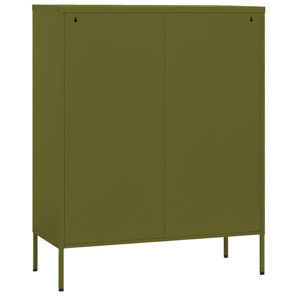 Storage Cabinet Olive Green 31.5"x13.8"x40" Steel at Set Shop and Smile