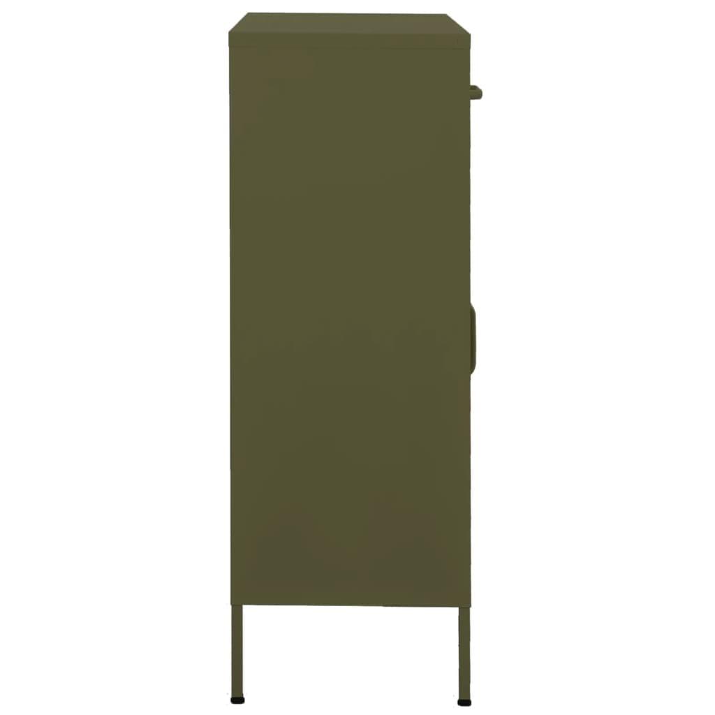 Storage Cabinet Olive Green 31.5"x13.8"x40" Steel at Set Shop and Smile