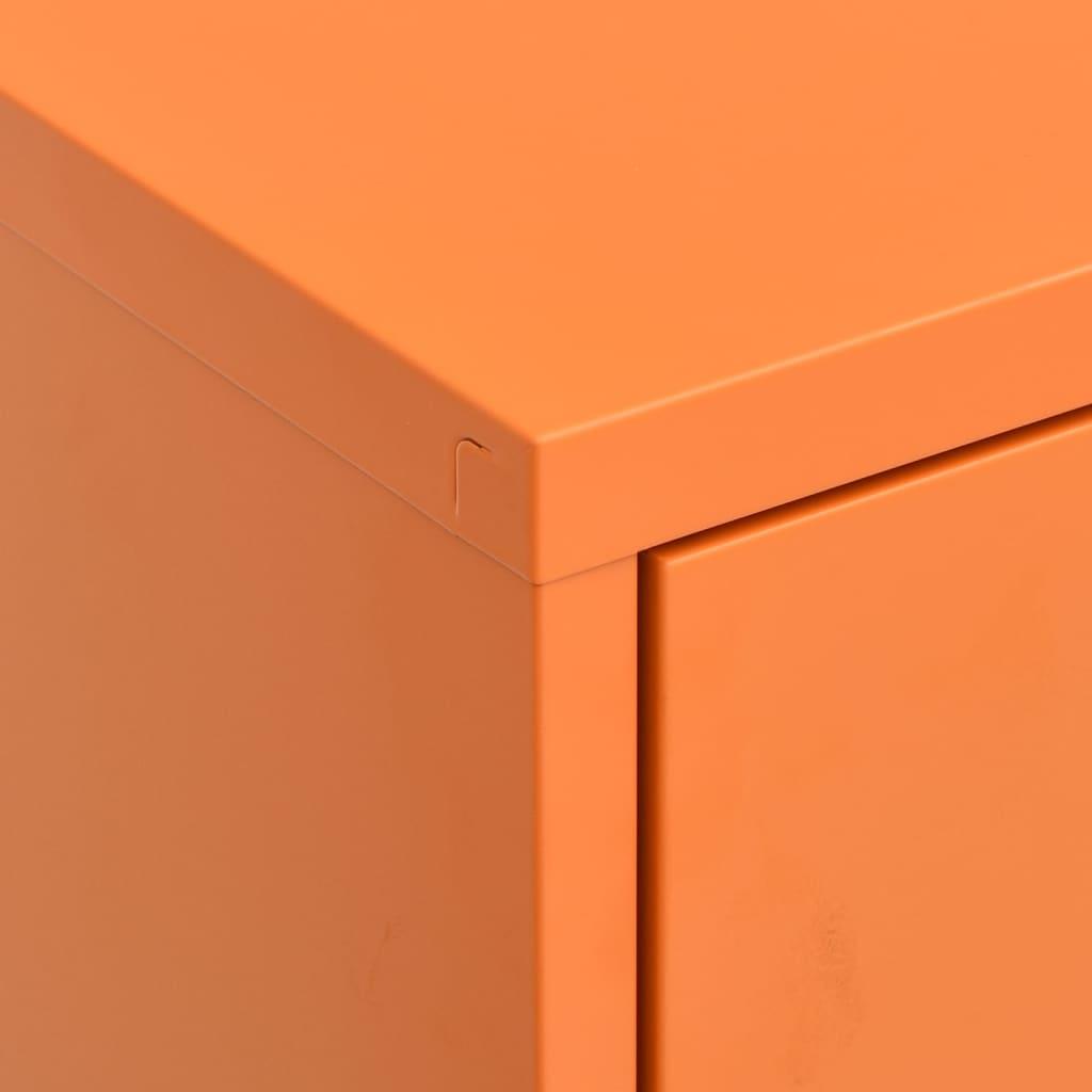 Storage Cabinet Orange 31.5"x13.8"x40" Steel at Set Shop and Smile
