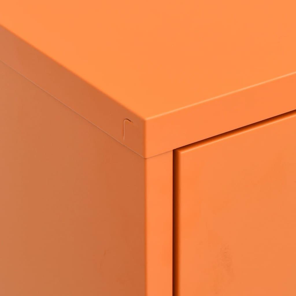 Storage Cabinet Orange 31.5"x13.8"x40" Steel at Set Shop and Smile