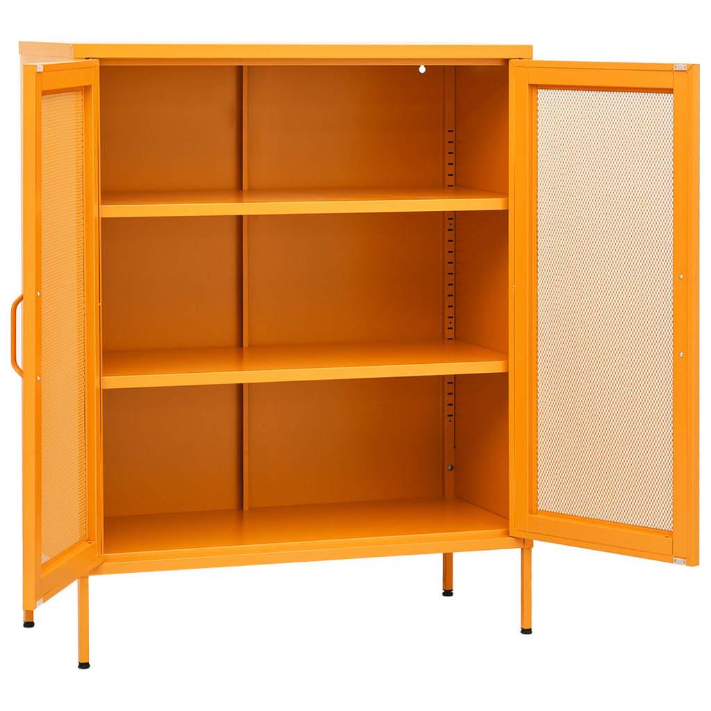 Storage Cabinet Mustard Yellow 31.5"x13.8"x40" Steel at Set Shop and Smile