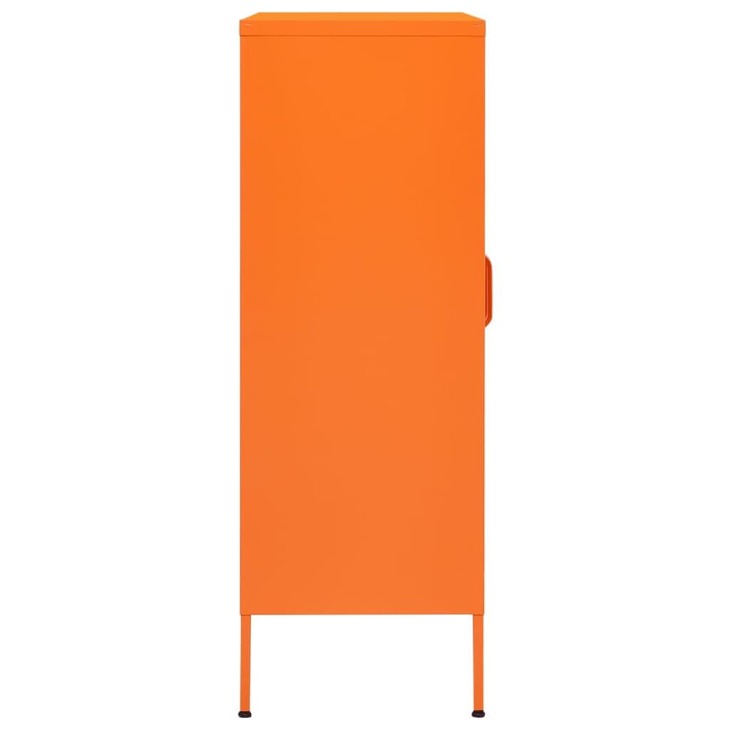 Storage Cabinet Orange 31.5"x13.8"x40" Steel at Set Shop and Smile