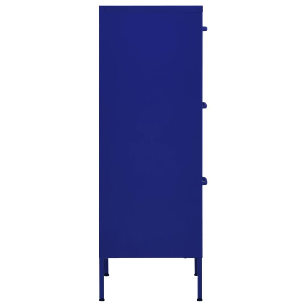 Storage Cabinet Navy Blue 16.7"x13.8"x40" Steel at Set Shop and Smile