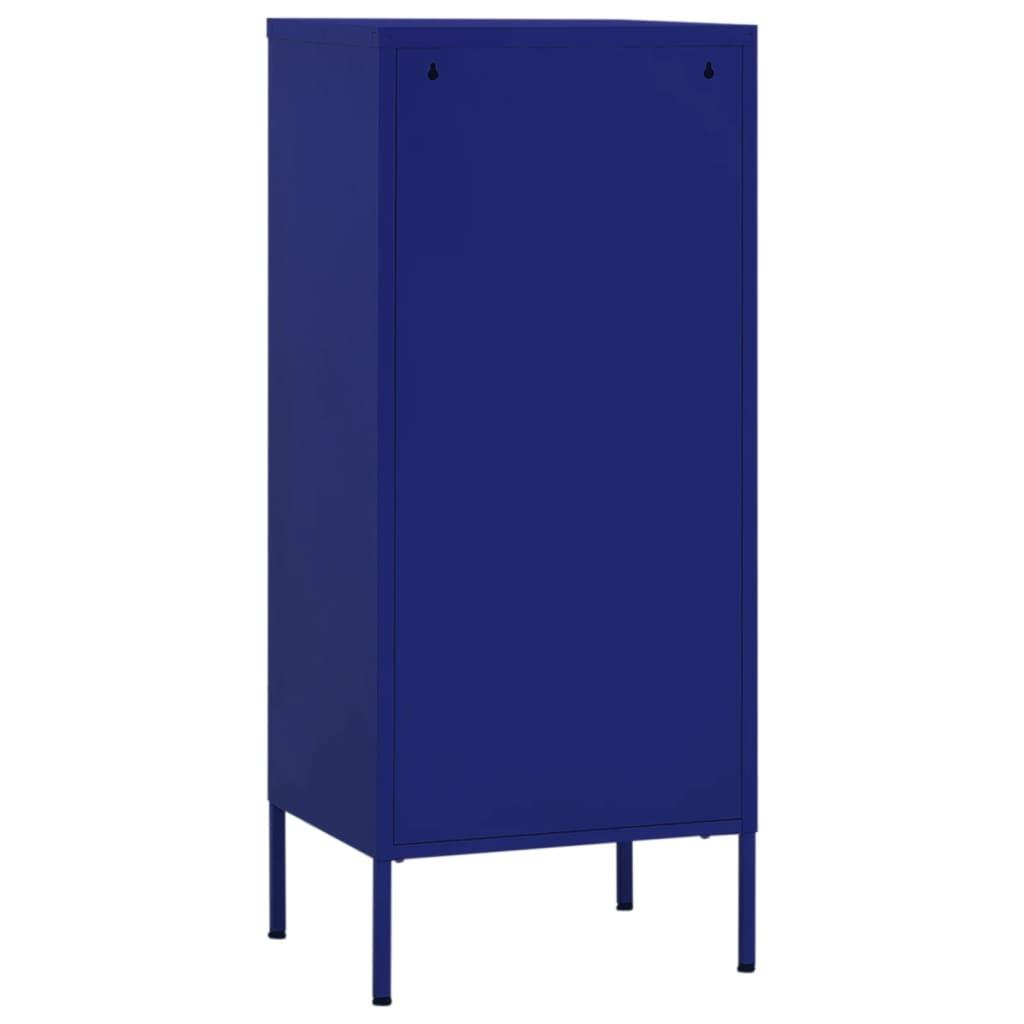 Storage Cabinet Navy Blue 16.7"x13.8"x40" Steel at Set Shop and Smile