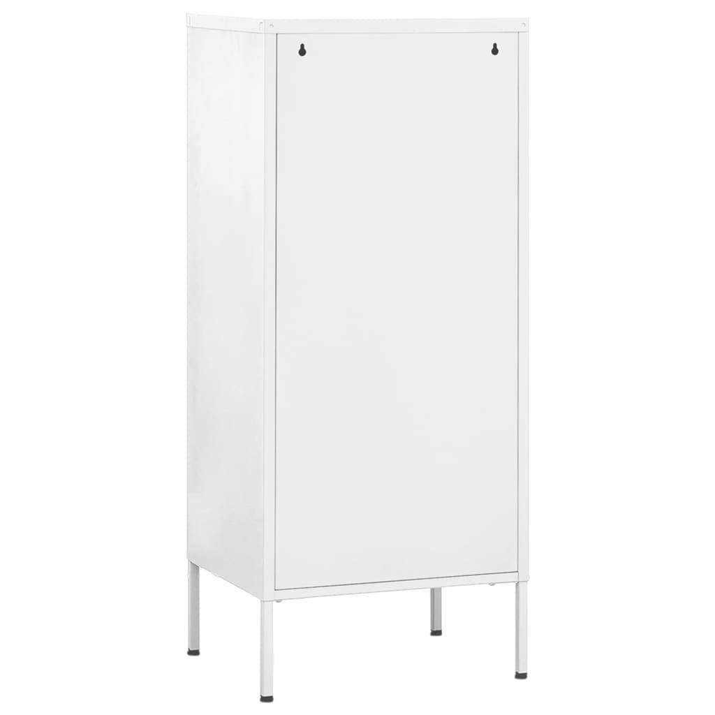 Storage Cabinet White 16.7"x13.8"x40" Steel at Set Shop and Smile
