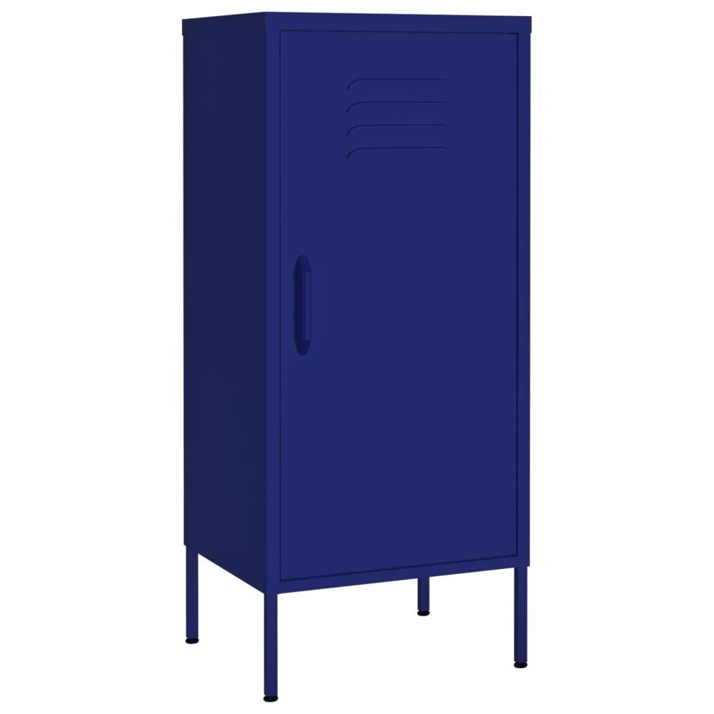 Storage Cabinet Navy Blue 16.7"x13.8"x40" Steel at Set Shop and Smile