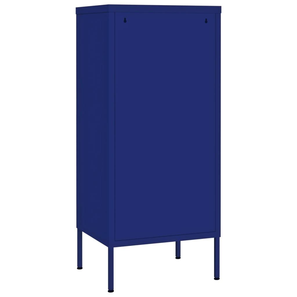 Storage Cabinet Navy Blue 16.7"x13.8"x40" Steel at Set Shop and Smile