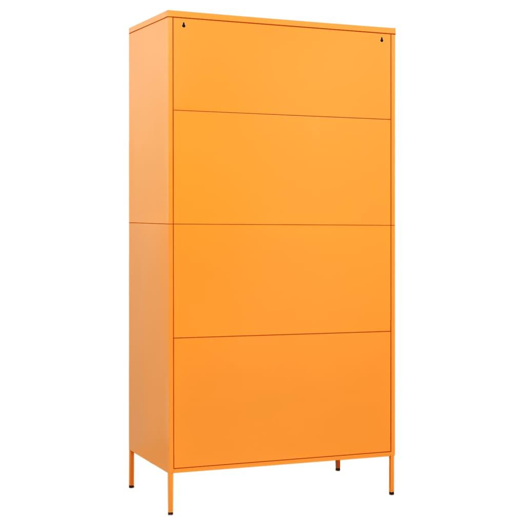 Wardrobe Mustard Yellow 35.4"x19.7"x70.9" Steel at Set Shop and Smile