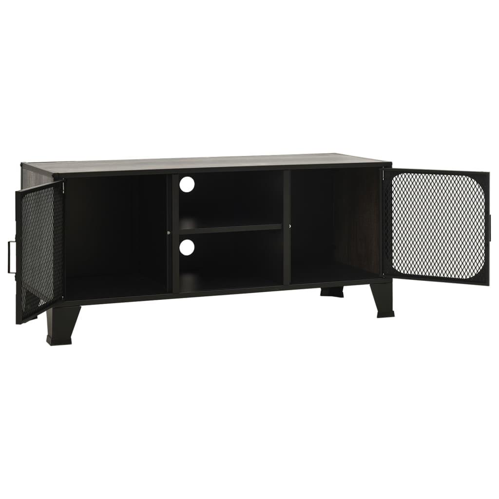 TV Cabinet Gray 41.3"x14.2"x18.5" Metal and MDF at Set Shop and Smile