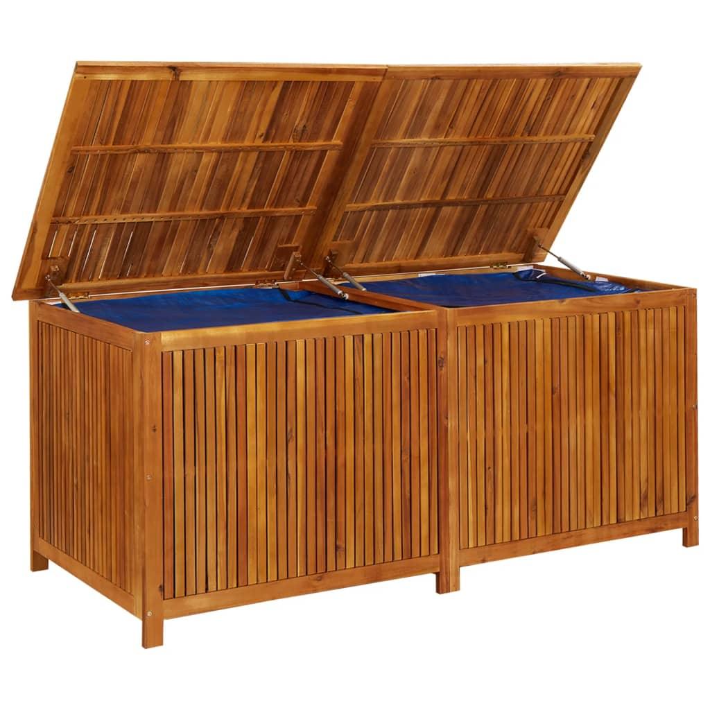 Patio Storage Box 68.9"x31.5"x29.5" Solid Acacia Wood at Set Shop and Smile