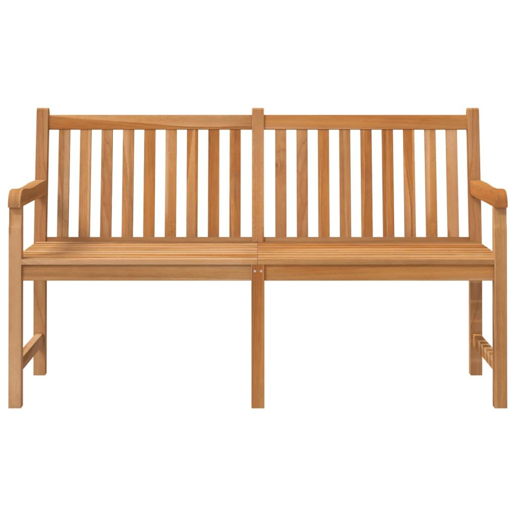 Patio Bench 59.1" Solid Teak Wood at Set Shop and Smile