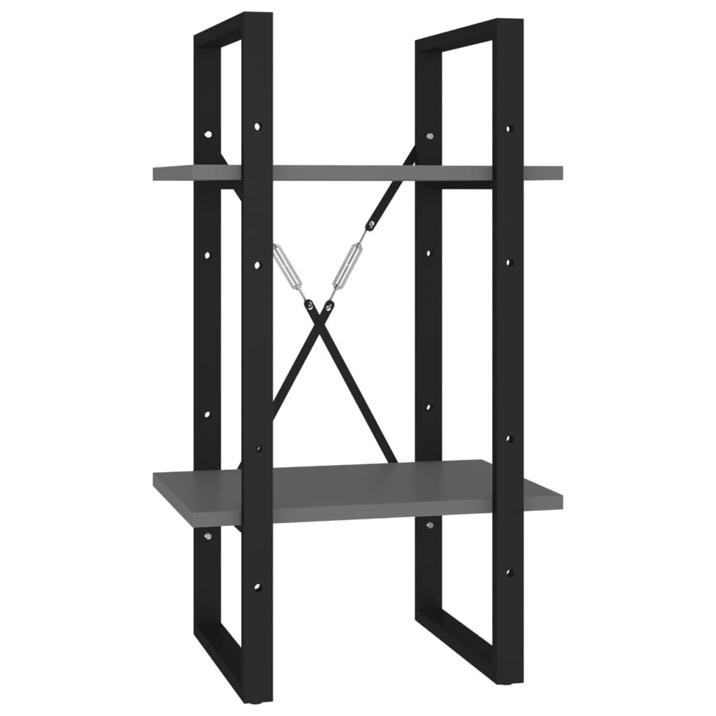 5-Tier Book Cabinet Gray 15.7"x11.8"x68.9" Engineered Wood at Set Shop and Smile