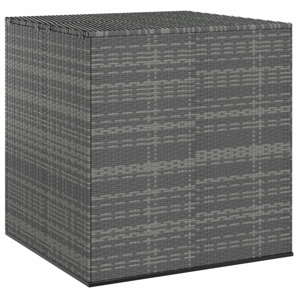 Patio Cushion Box PE Rattan Gray at Set Shop and Smile
