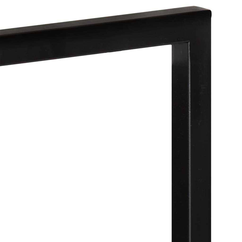 Wall Shelves 2 pcs 9.8"x9.8"x29.5" Solid Wood Acacia and Steel at Set Shop and Smile