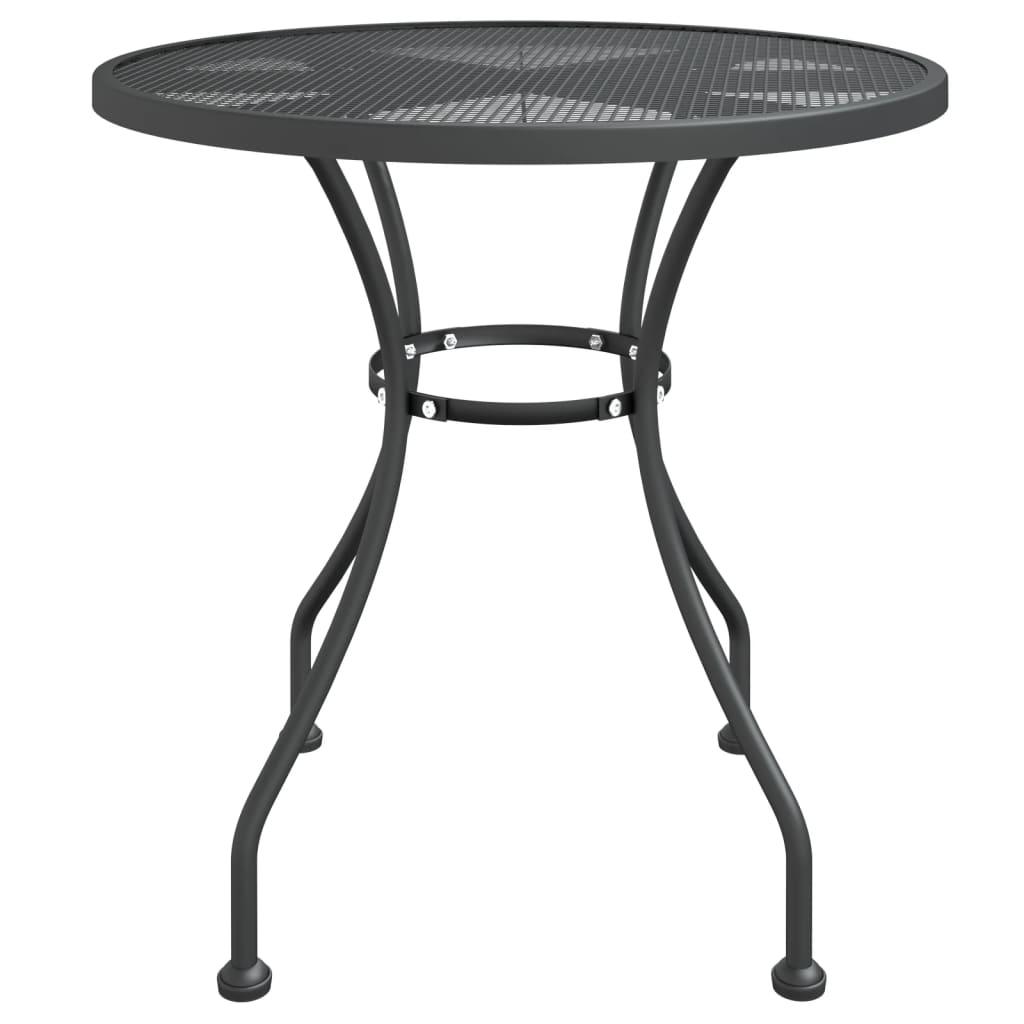 Patio Table Ø31.5"x28.3" Expanded Metal Mesh Anthracite at Set Shop and Smile