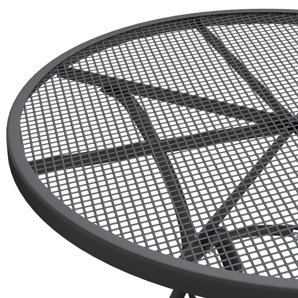 Patio Table Ø31.5"x28.3" Expanded Metal Mesh Anthracite at Set Shop and Smile