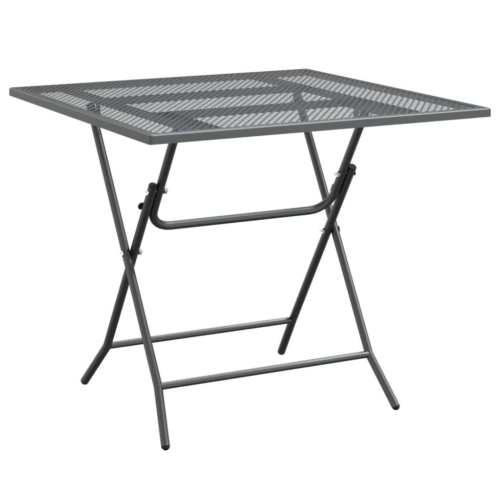 Patio Table 31.5"x31.5"x28.3" Expanded Metal Mesh Anthracite at Set Shop and Smile