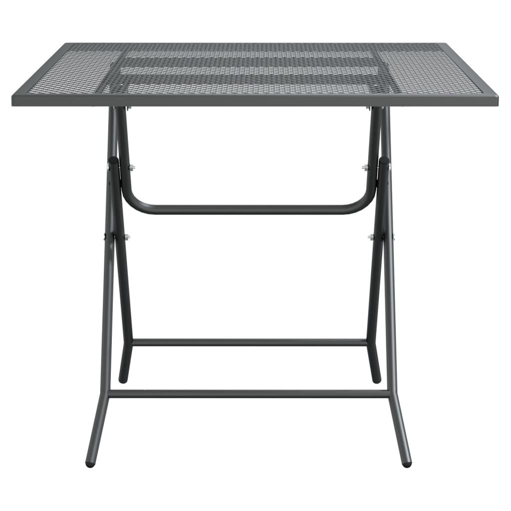 Patio Table 31.5"x31.5"x28.3" Expanded Metal Mesh Anthracite at Set Shop and Smile