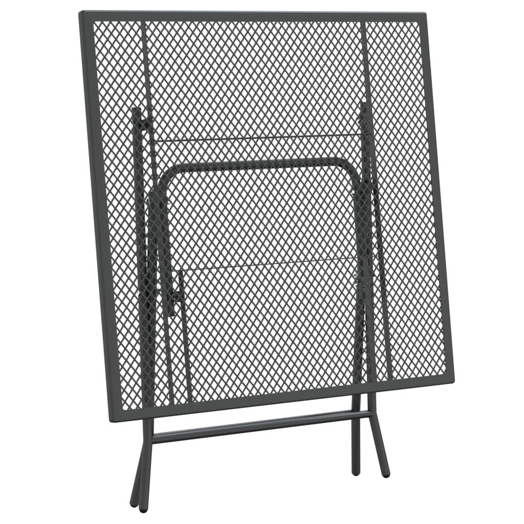 Patio Table 31.5"x31.5"x28.3" Expanded Metal Mesh Anthracite at Set Shop and Smile