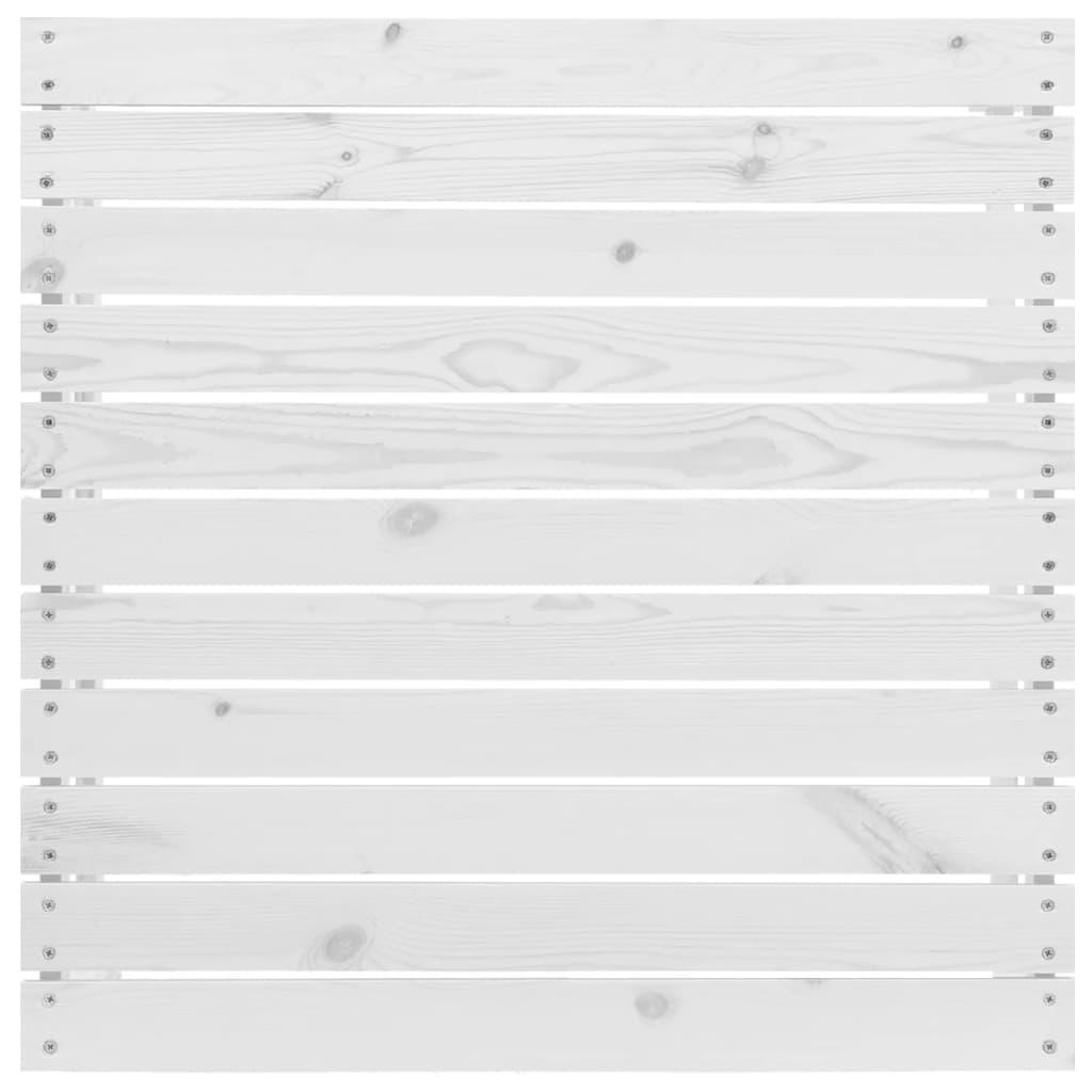 3 Piece Patio Lounge Set White Solid Wood Pine at Set Shop and Smile