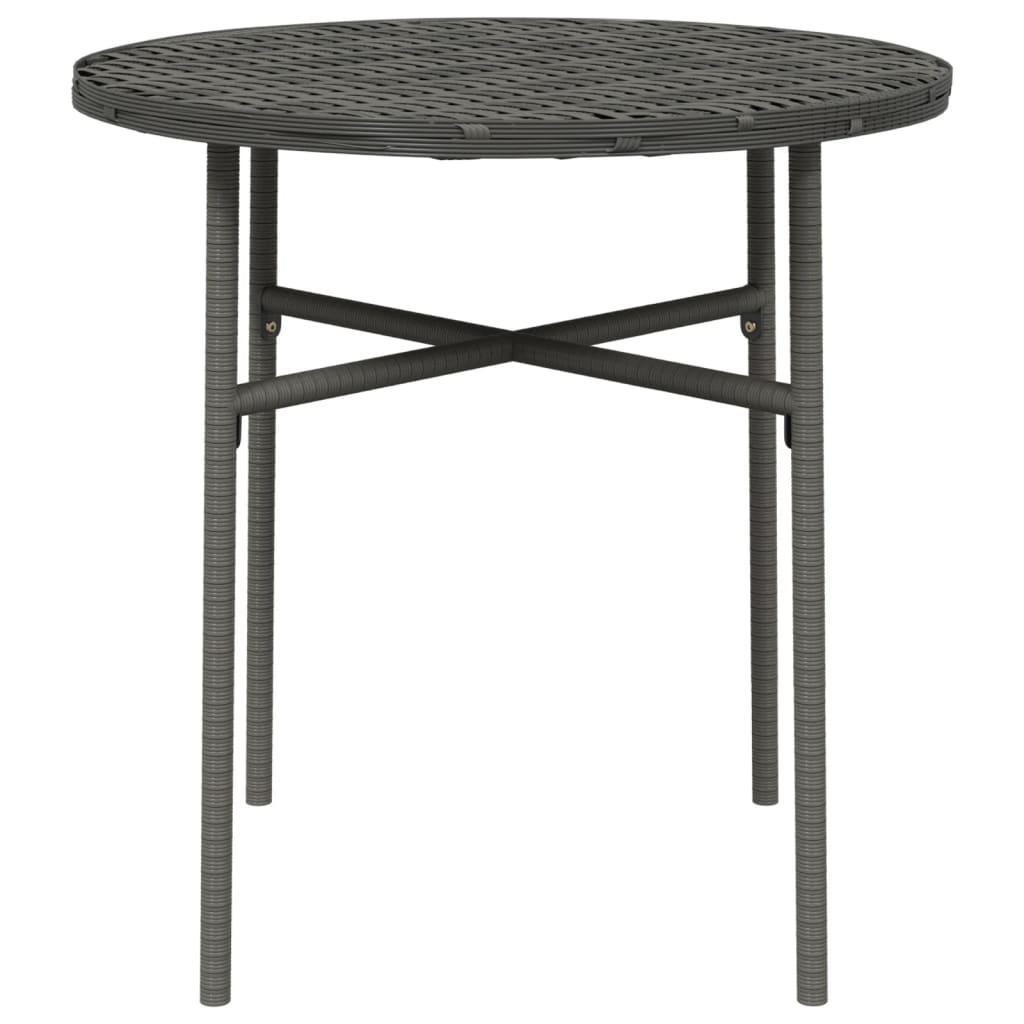 Tea Table Gray 17.7" Poly Rattan at Set Shop and Smile