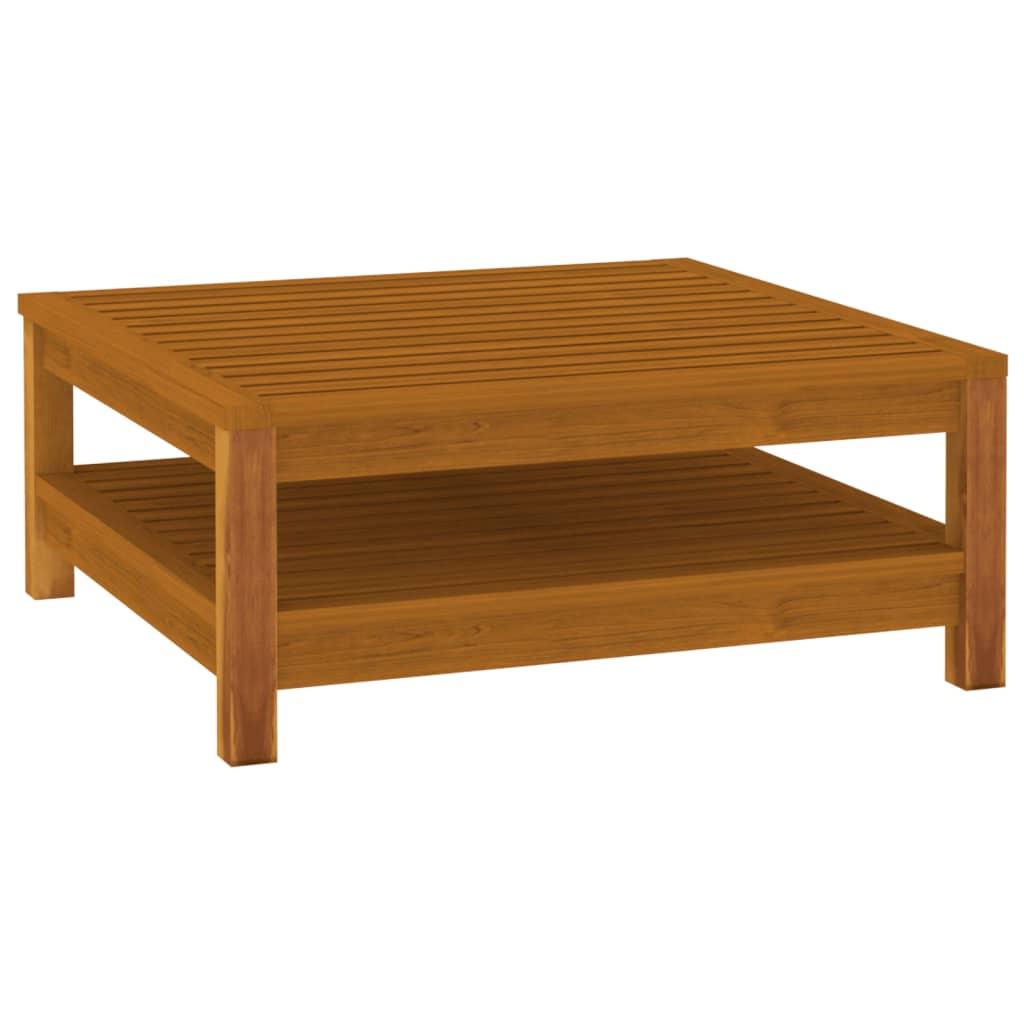 4 Piece Patio Lounge Set with Cushion Solid Acacia Wood at Set Shop and Smile