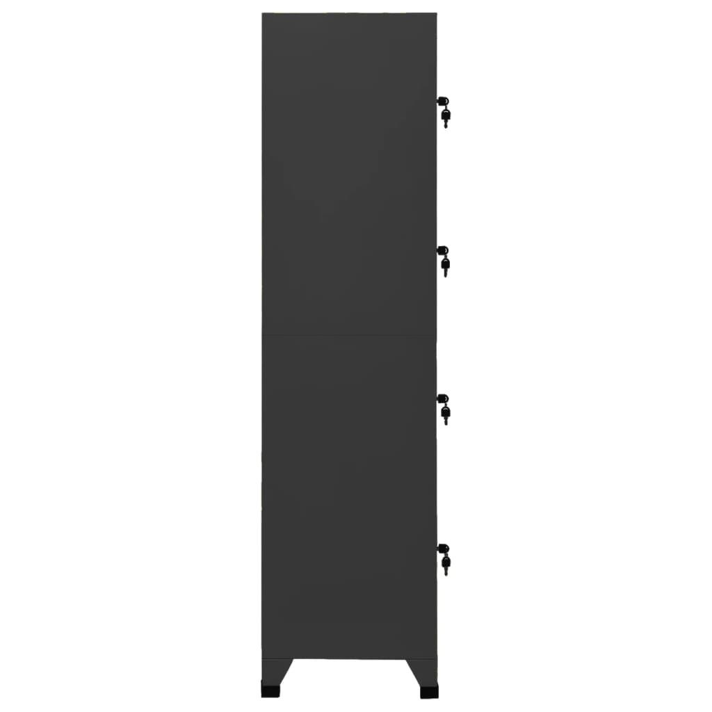 Locker Cabinet Anthracite 15"x17.7"x70.9" Steel at Set Shop and Smile