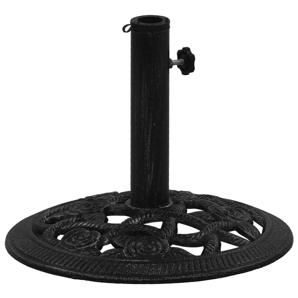 Umbrella Base Black 15.7"x15.7"x12.6" Cast Iron at Set Shop and Smile