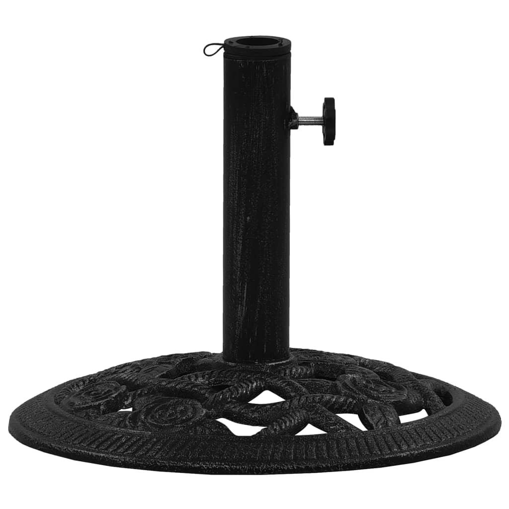 Umbrella Base Black 15.7"x15.7"x12.6" Cast Iron at Set Shop and Smile