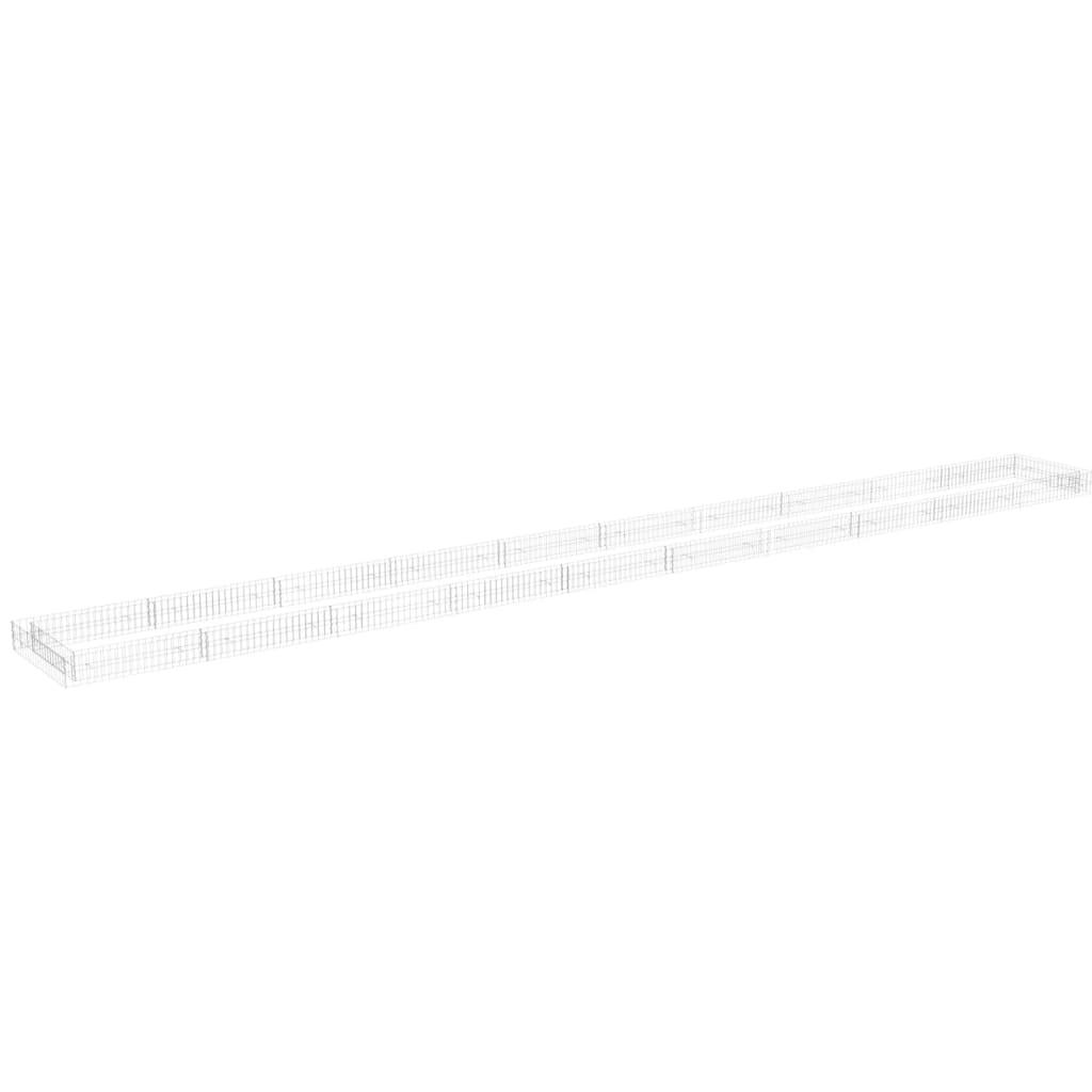 Gabion Raised Bed Galvanized Steel 393.7"x39.4"x7.9" at Set Shop and Smile