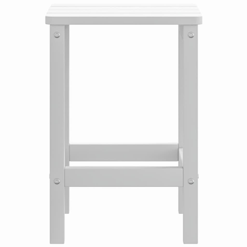 Patio Adirondack Table White 15"x15"x18.1" HDPE at Set Shop and Smile