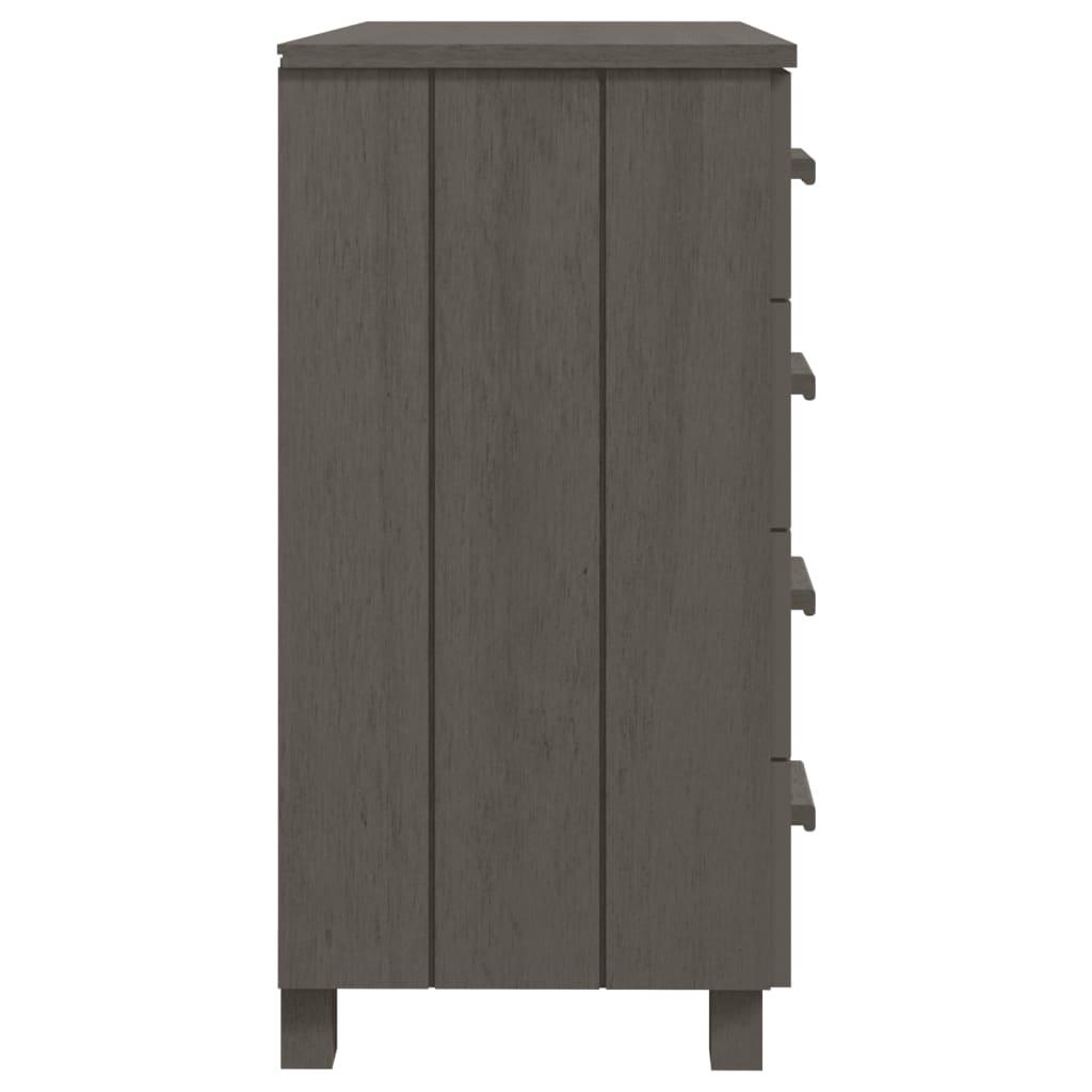 Sideboard HAMAR Light Gray 31.1"x15.7"x31.5" Solid Wood Pine at Set Shop and Smile