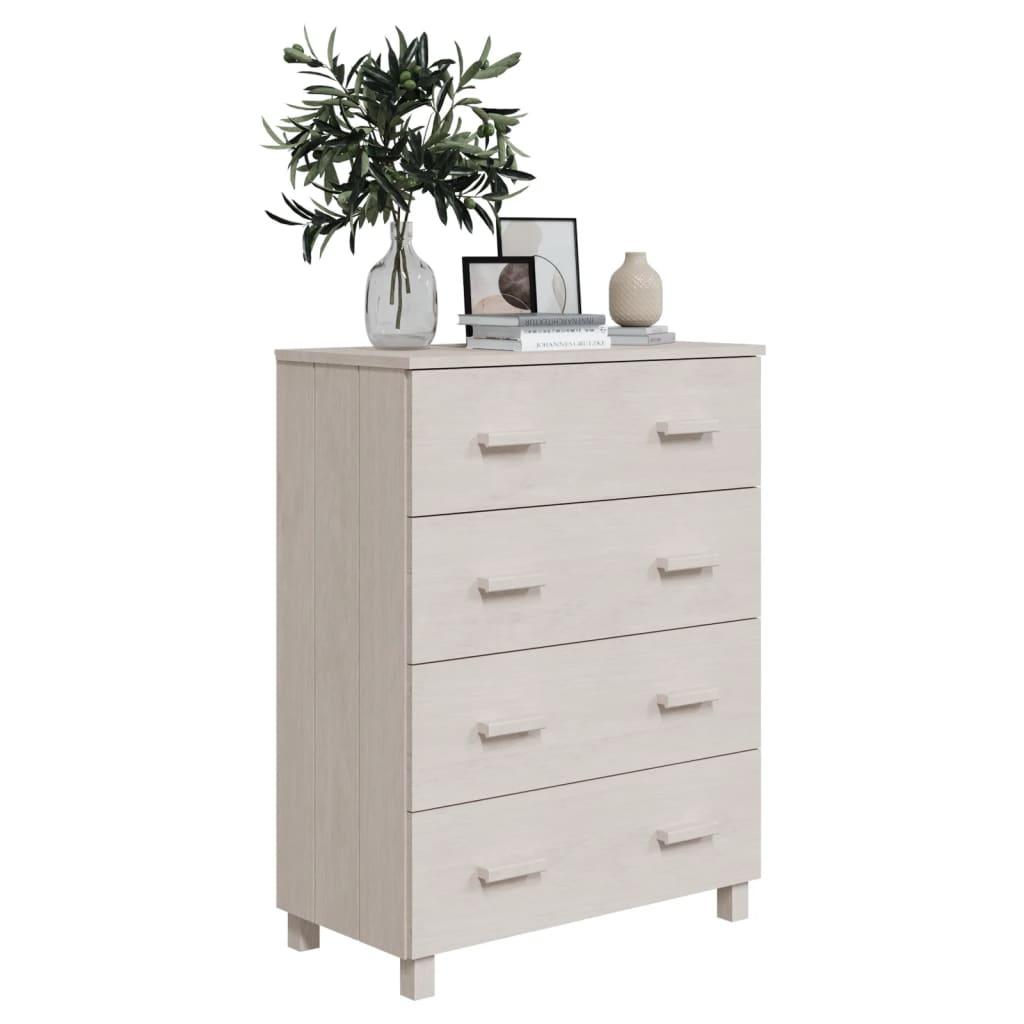 Sideboard HAMAR White 31.1"x15.7"x40.7" Solid Wood Pine at Set Shop and Smile