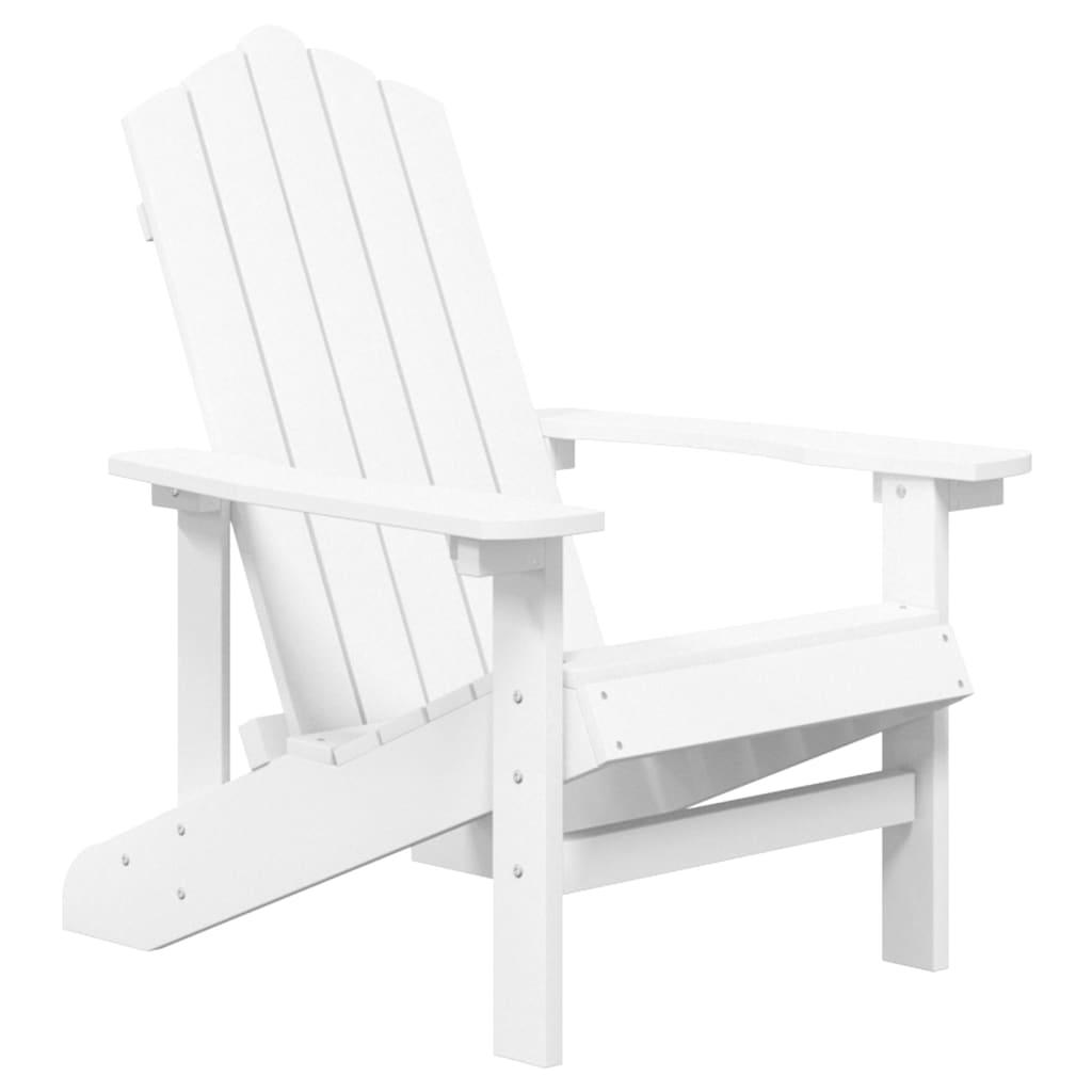Patio Adirondack Chair with Table HDPE White at Set Shop and Smile