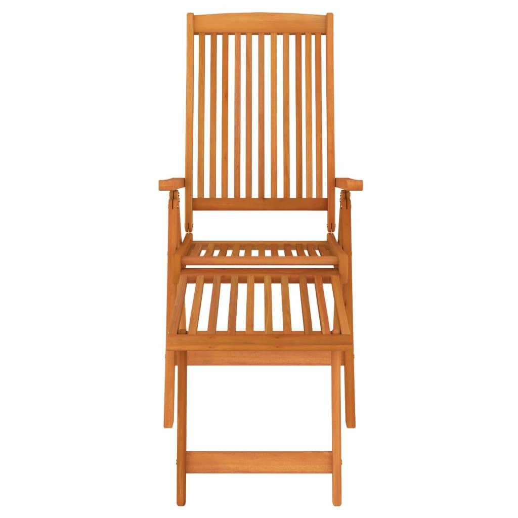 Folding Patio Chairs with Footrests 2 pcs Solid Wood Eucalyptus at Set Shop and Smile