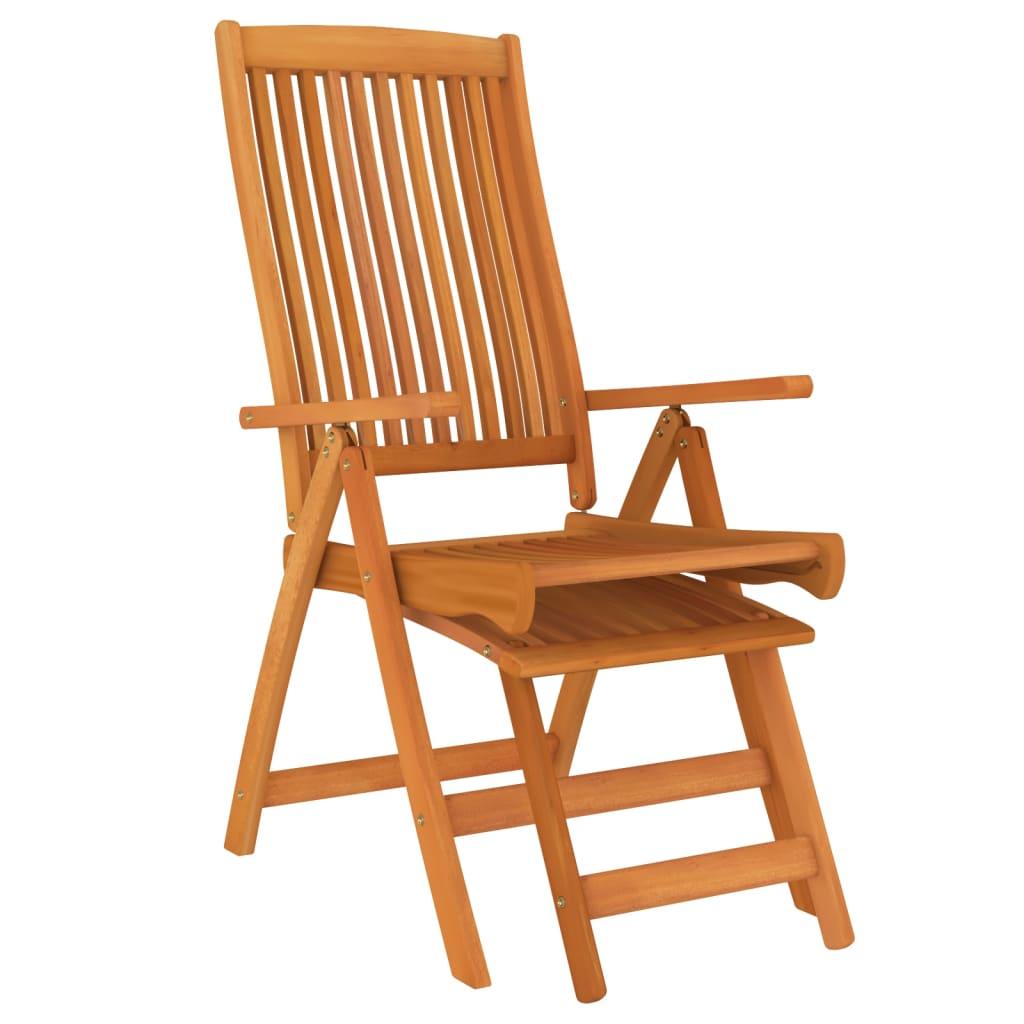 Folding Patio Chairs with Footrests 2 pcs Solid Wood Eucalyptus at Set Shop and Smile