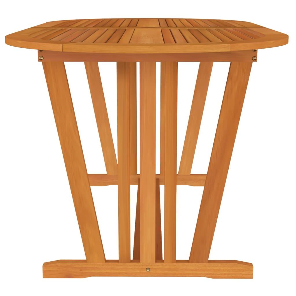 Patio Table 63"x33.5"x29.5" Solid Wood Eucalyptus at Set Shop and Smile