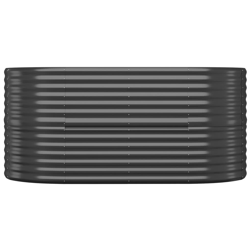 Garden Raised Bed Powder-coated Steel 59.8"x31.5"x26.8" Anthracite at Set Shop and Smile