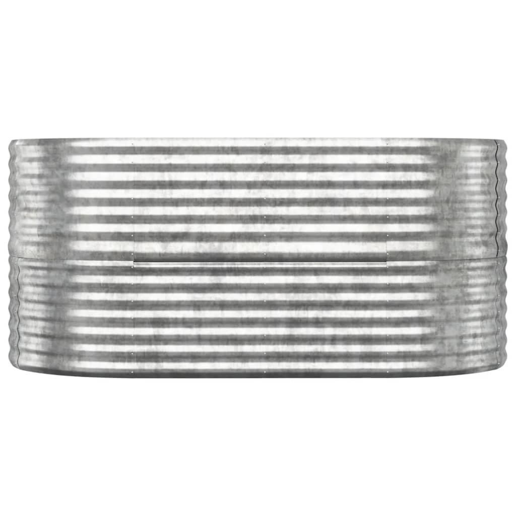 Garden Raised Bed Powder-coated Steel 59.8"x31.5"x26.8" Silver at Set Shop and Smile