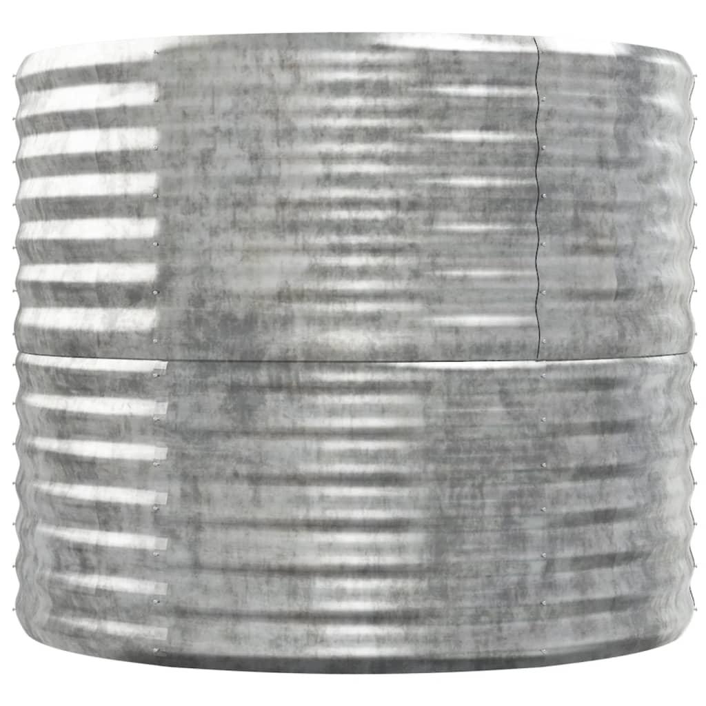 Garden Raised Bed Powder-coated Steel 59.8"x31.5"x26.8" Silver at Set Shop and Smile