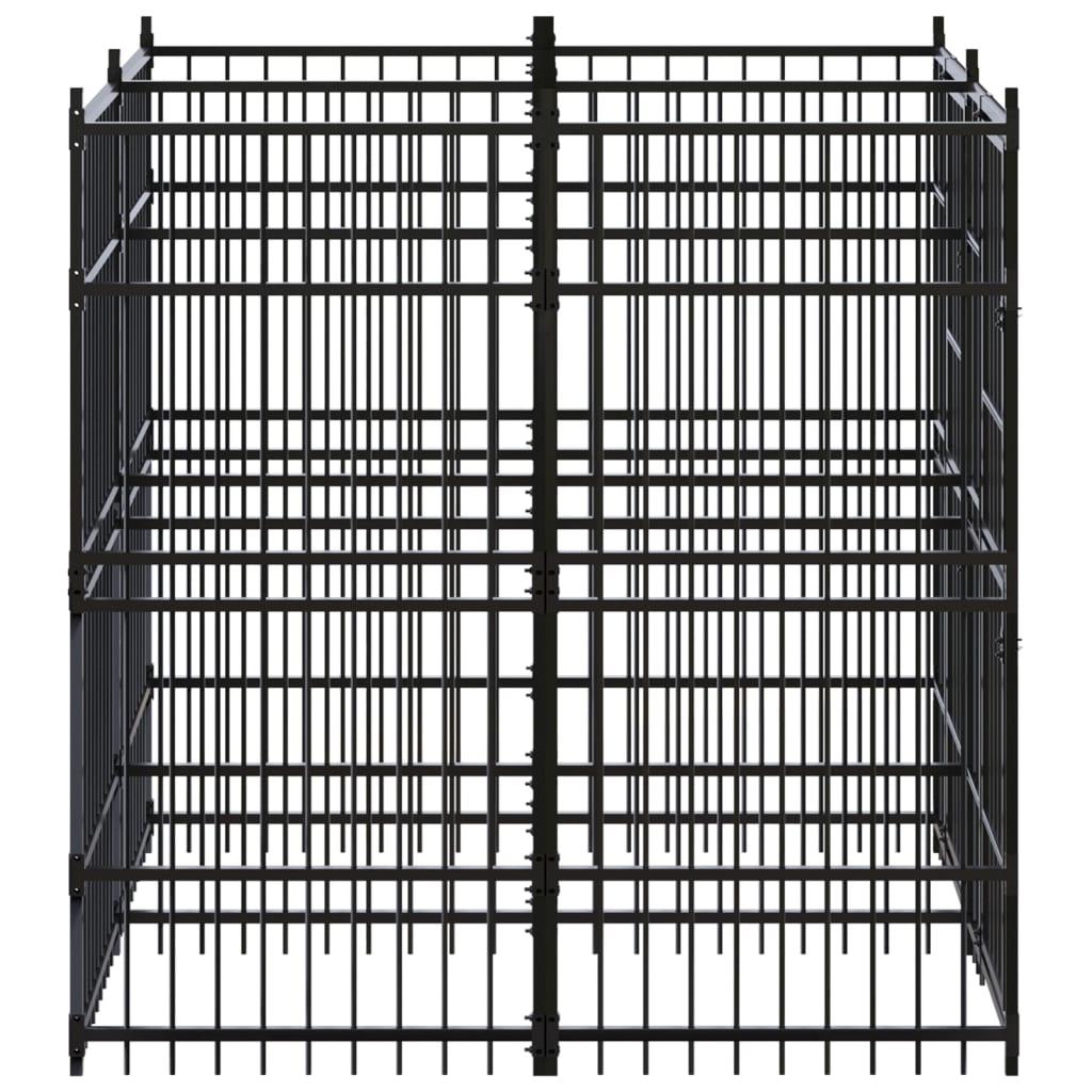 Outdoor Dog Kennel Steel 39.7 ft² at Set Shop and Smile