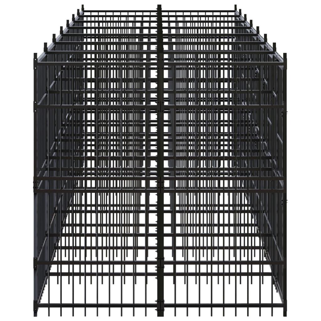 Outdoor Dog Kennel Steel 138.9 ft² at Set Shop and Smile