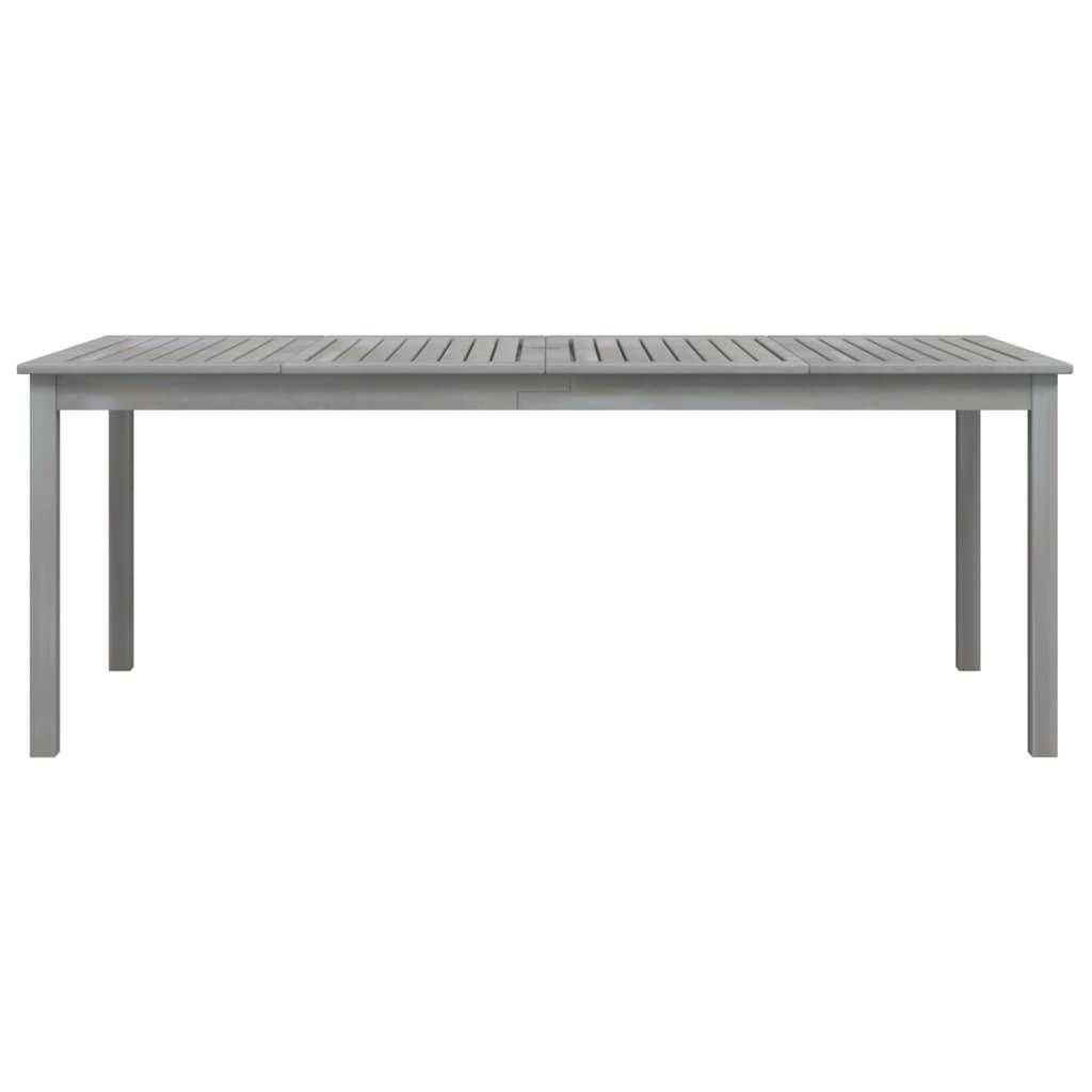 Patio Table Gray 78.7"x39.4"x29.5" Solid Wood Acacia at Set Shop and Smile