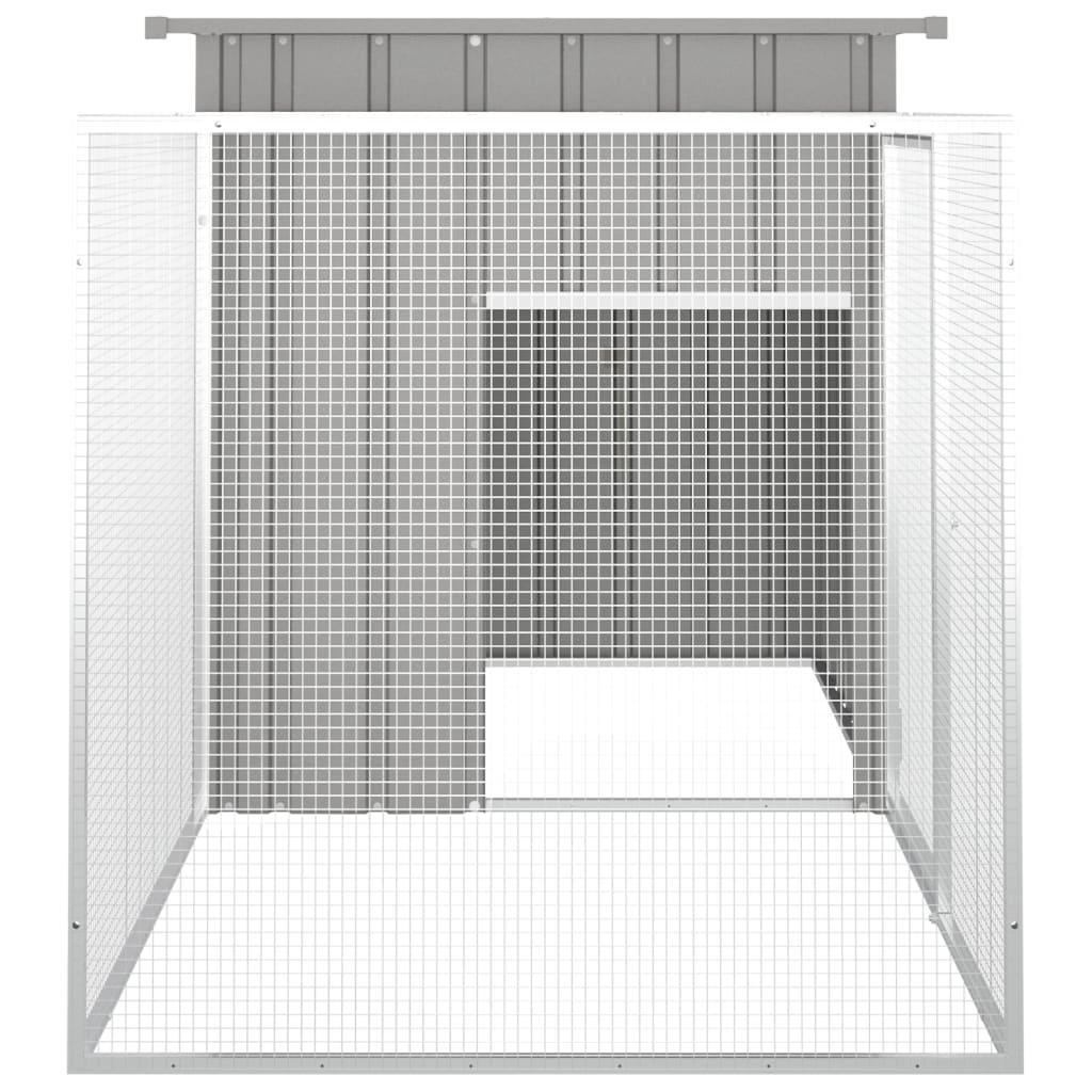 Chicken Cage Gray 78.7"x35.8"x39.4" Galvanized Steel at Set Shop and Smile