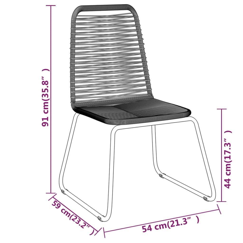 3 Piece Patio Dining Set Black at Set Shop and Smile