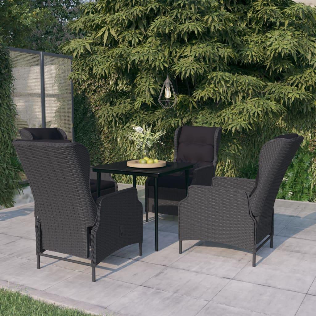 5 Piece Patio Dining Set Dark Gray at Set Shop and Smile