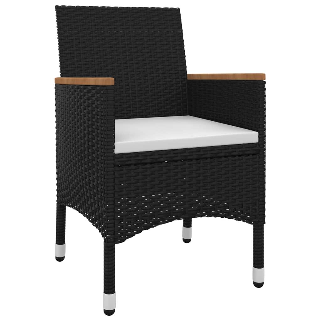 9 Piece Patio Dining Set with Cushions Poly Rattan and Glass at Set Shop and Smile