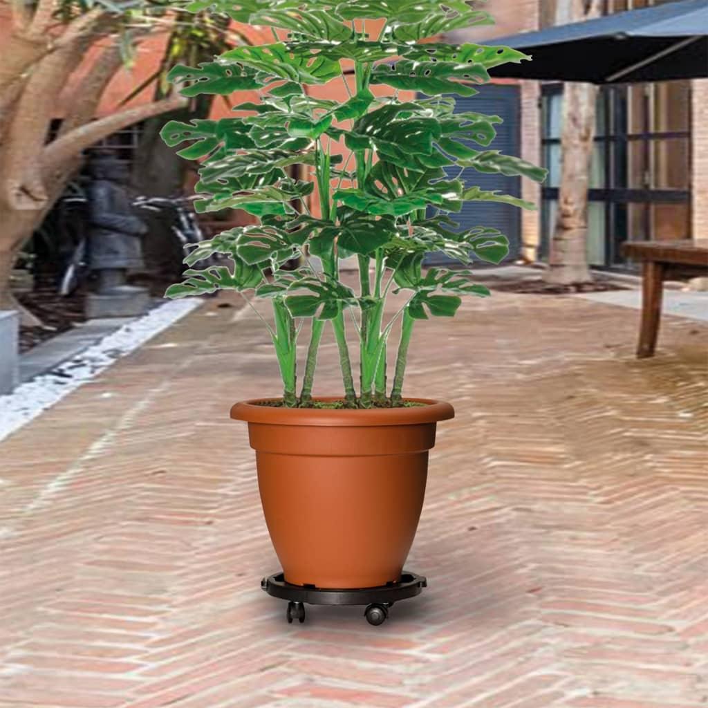 Plant Trolley with Wheels Diameter 11.8" Black 374.8 lb at Set Shop and Smile