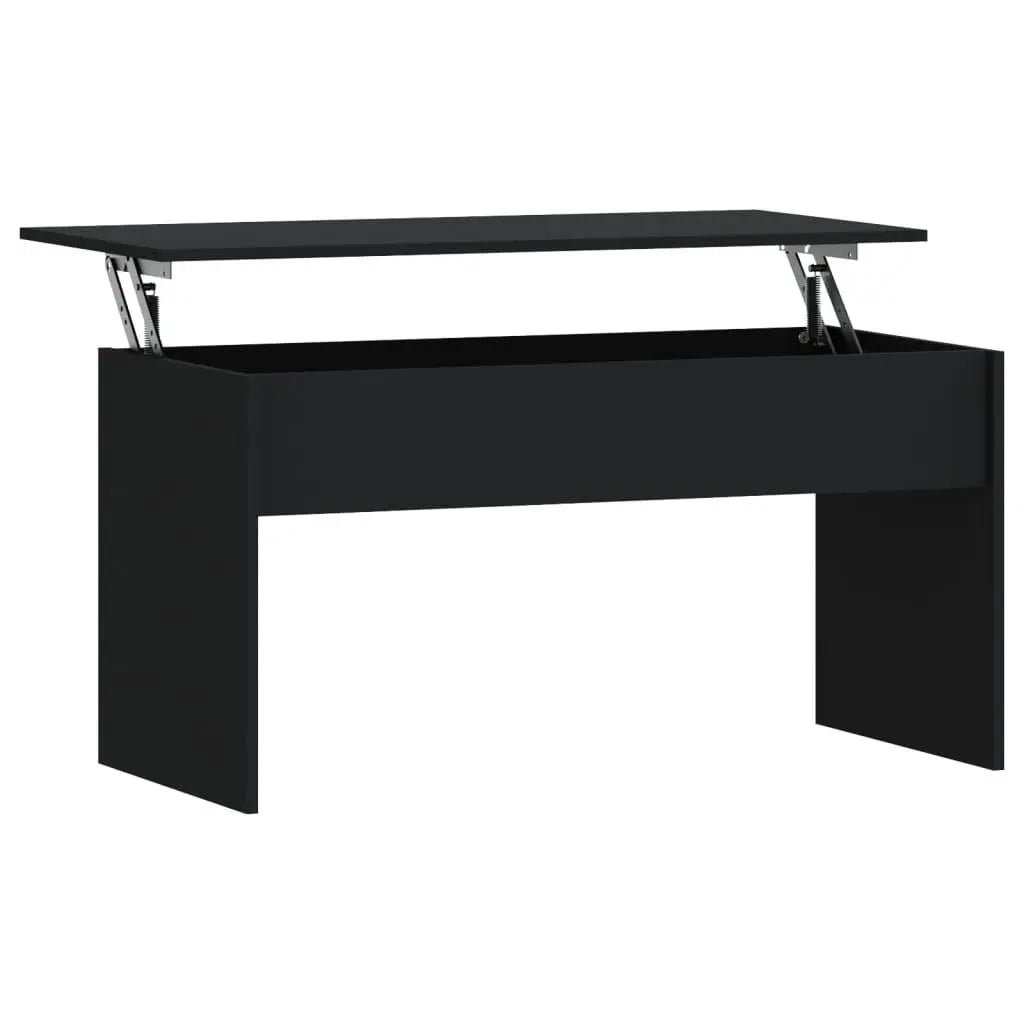 Coffee Table Black 40.2"x19.9"x20.7" Engineered Wood at Set Shop and Smile